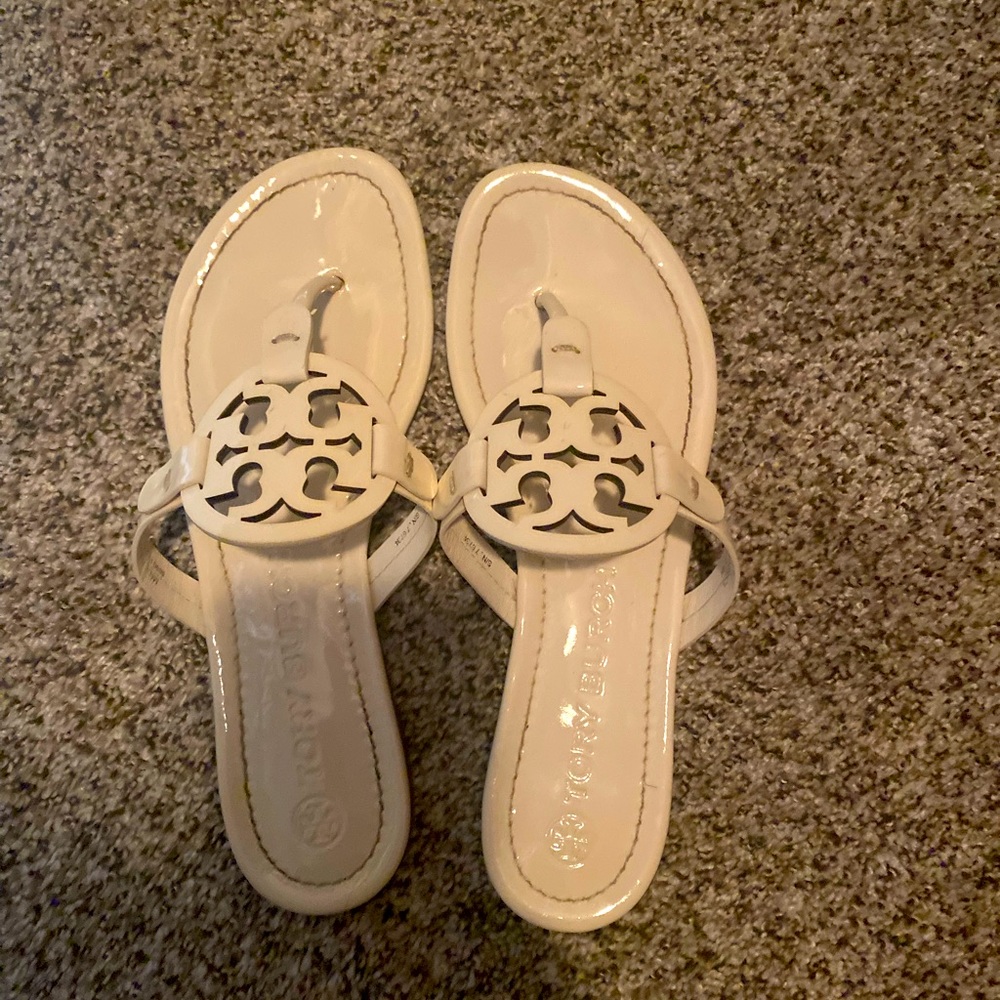 Tory Burch white sandals